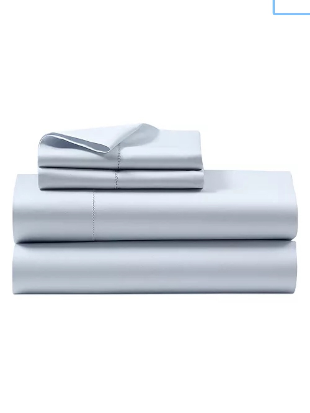 🆕Ralph Lauren Light Blue Cotton Flat Sheet Set new